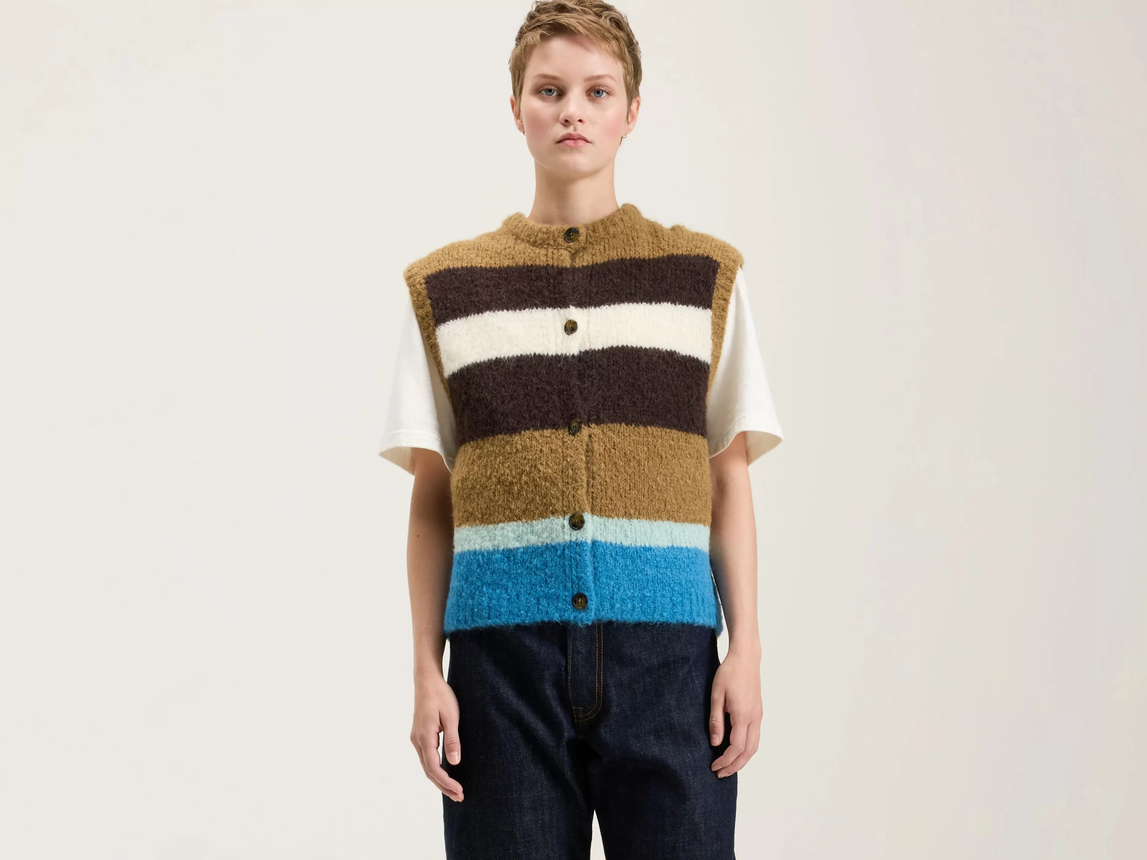 Abogi Mouwloos Trui-Bellerose New