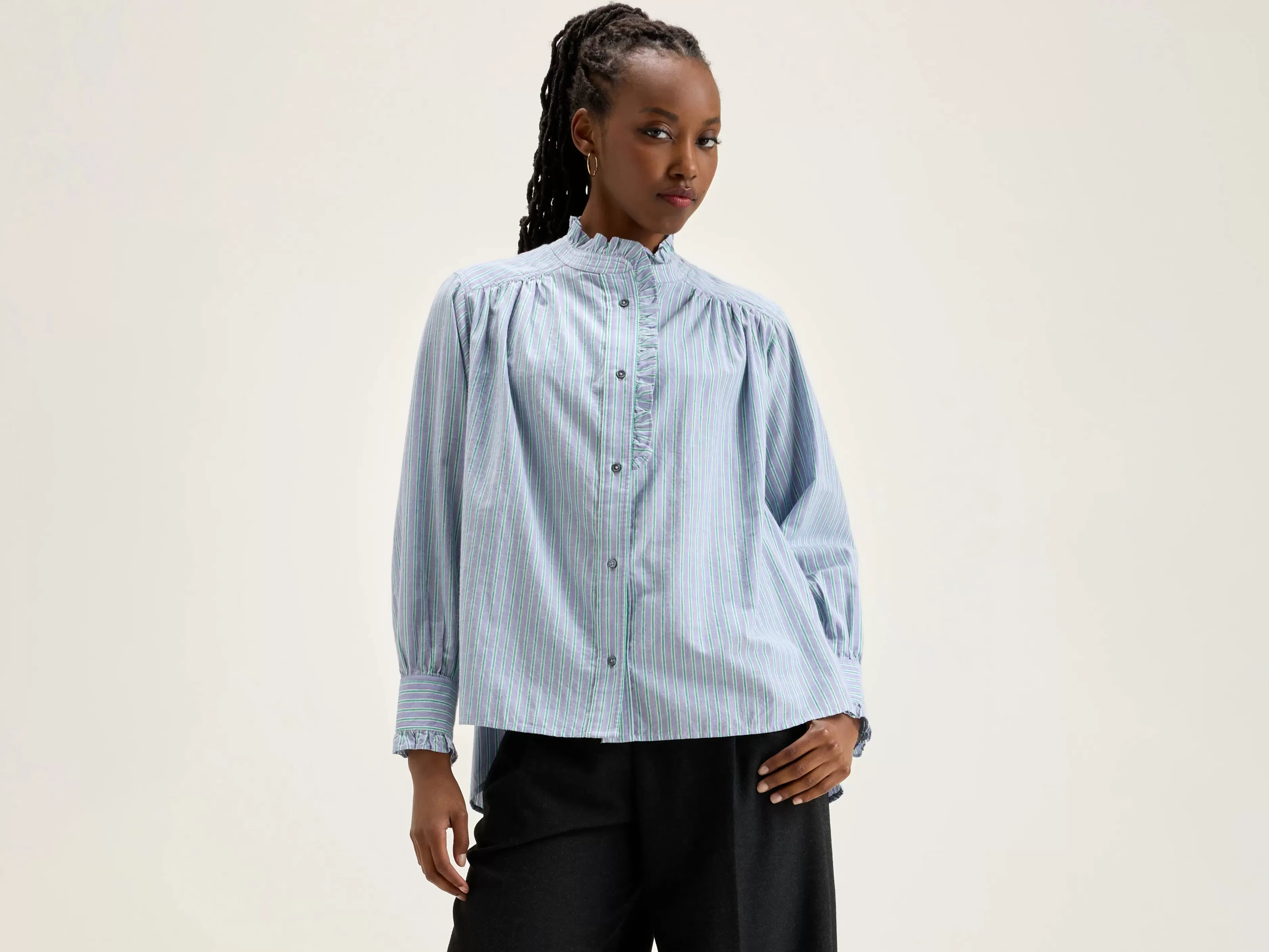 Claudia Gestreepte Blouse-Bellerose Shop
