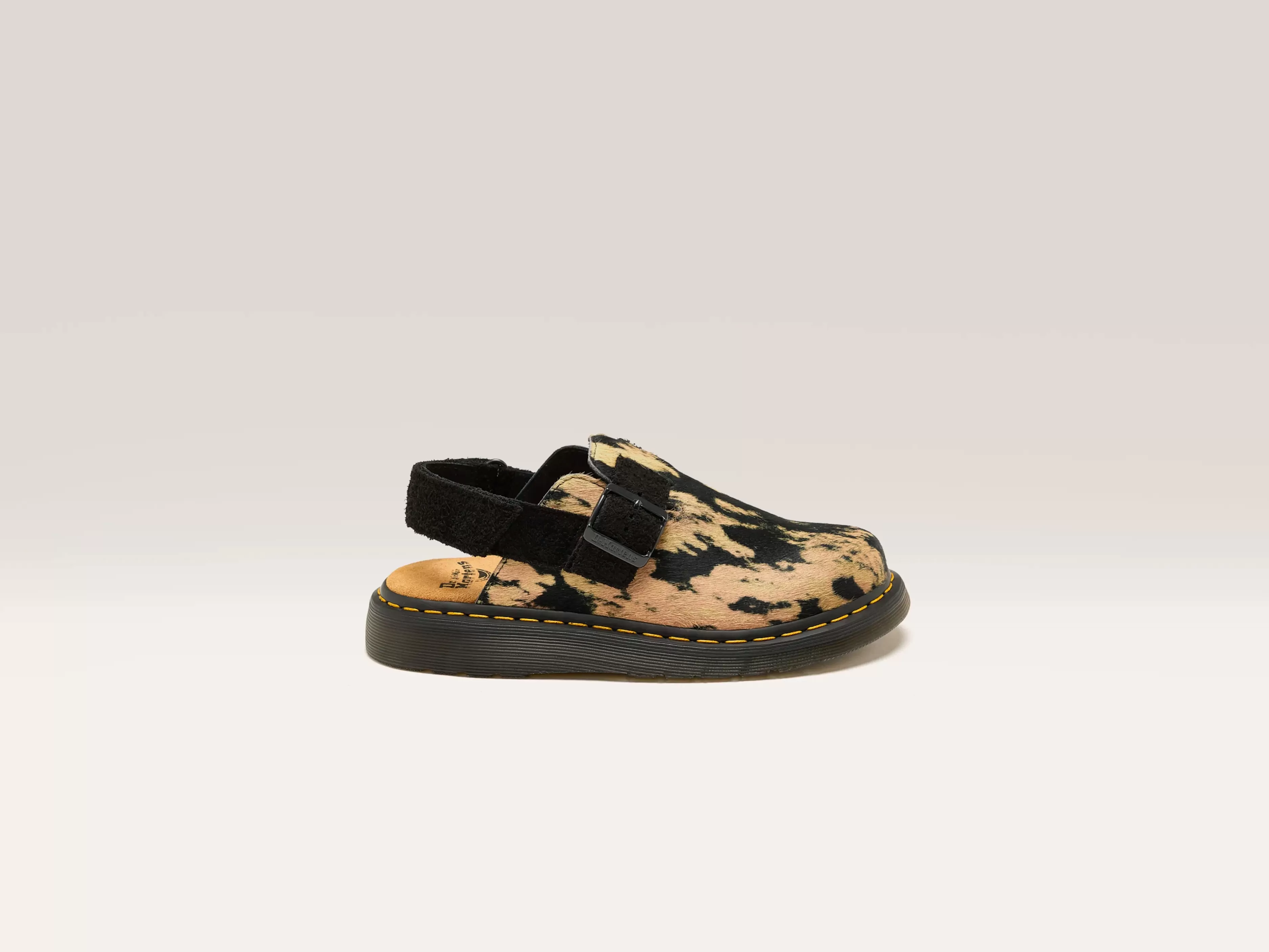 DR. MARTENS Jorge Ii Contrast Hair-On Mules For Women-Dr martens Best Sale