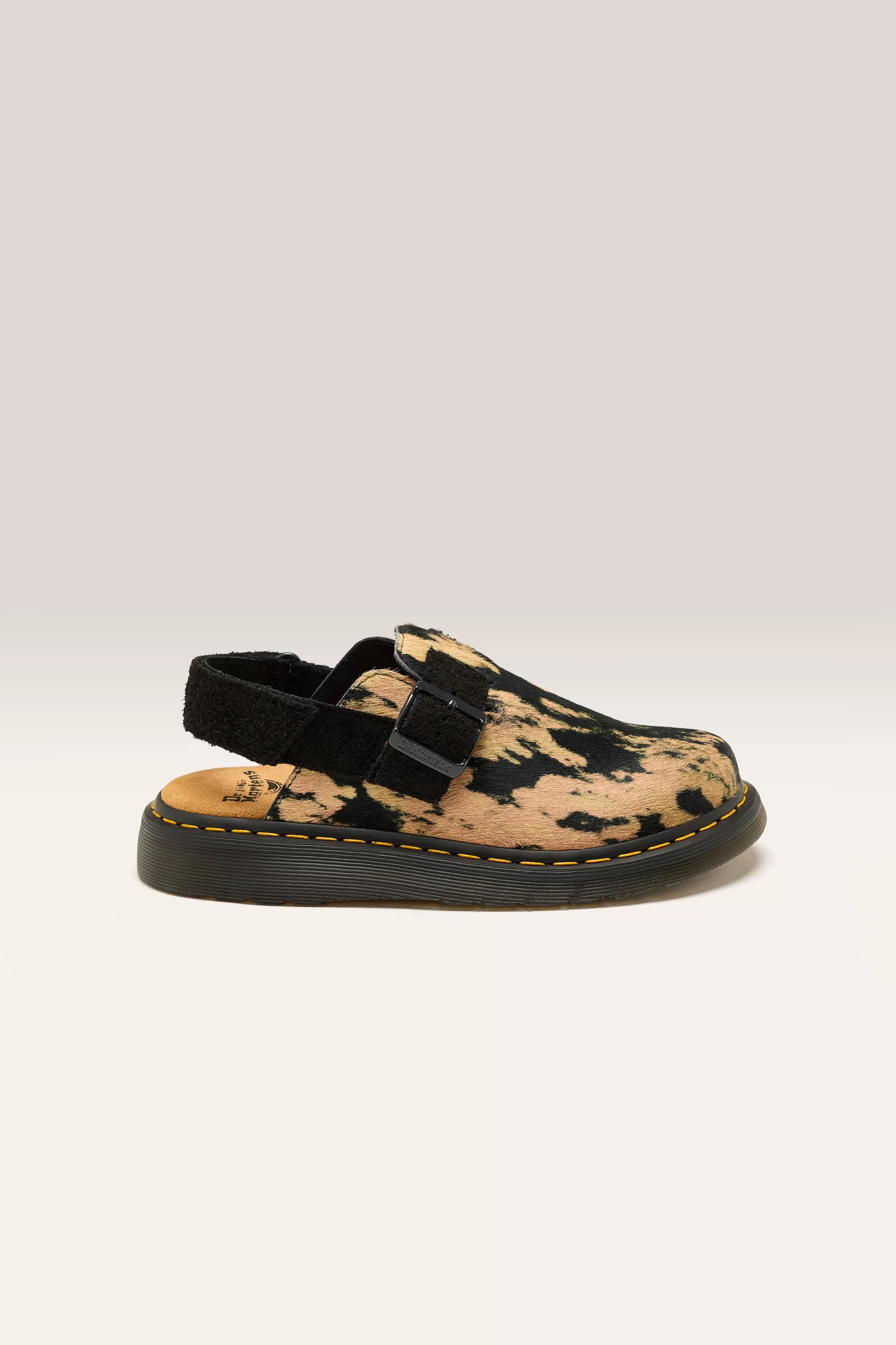 DR. MARTENS Jorge Ii Contrast Hair-On Mules For Women-Dr martens Best Sale