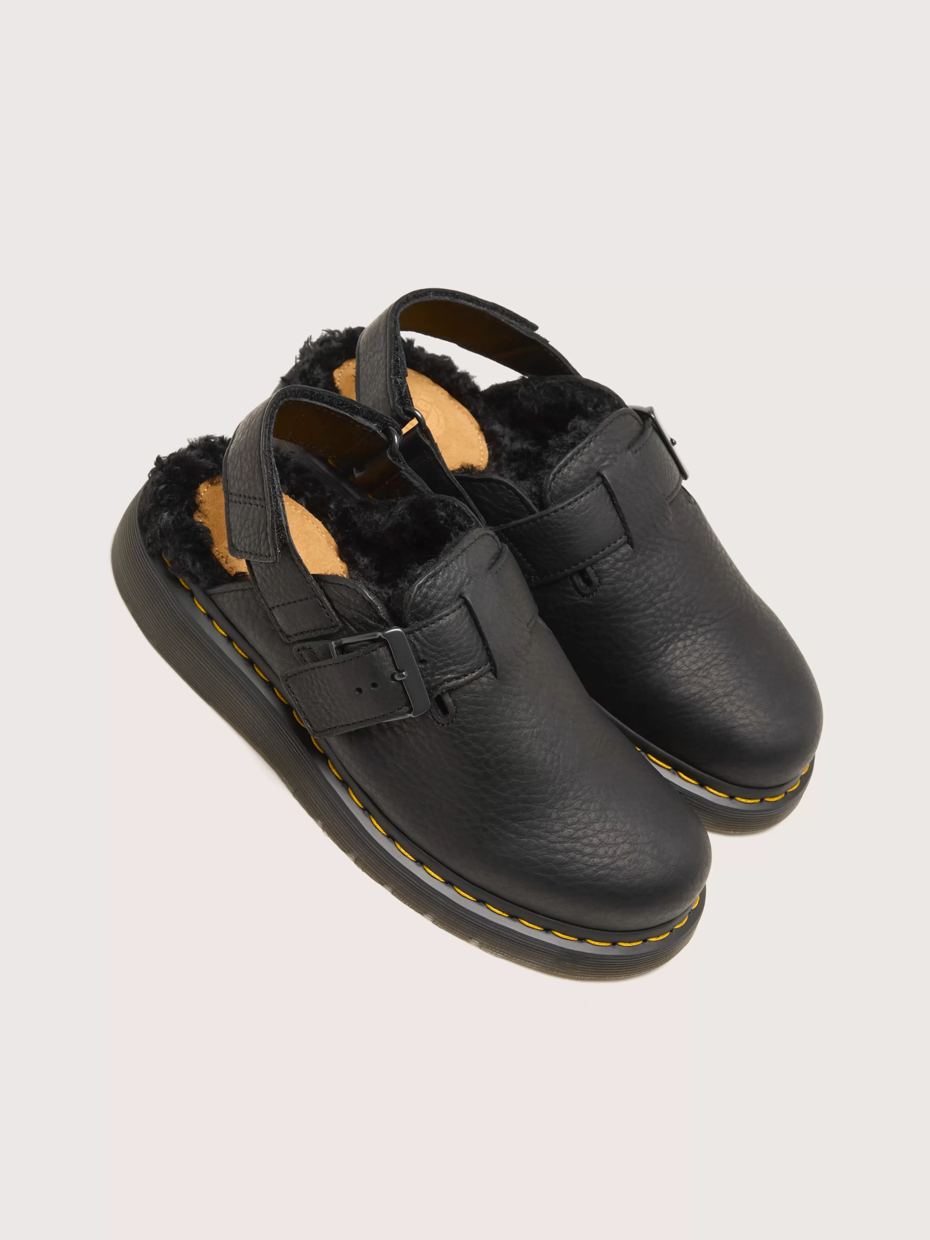 DR. MARTENS Jorge II Muiltjes Met Imitatiebont Voering Voor Vrouwen-Dr martens Store