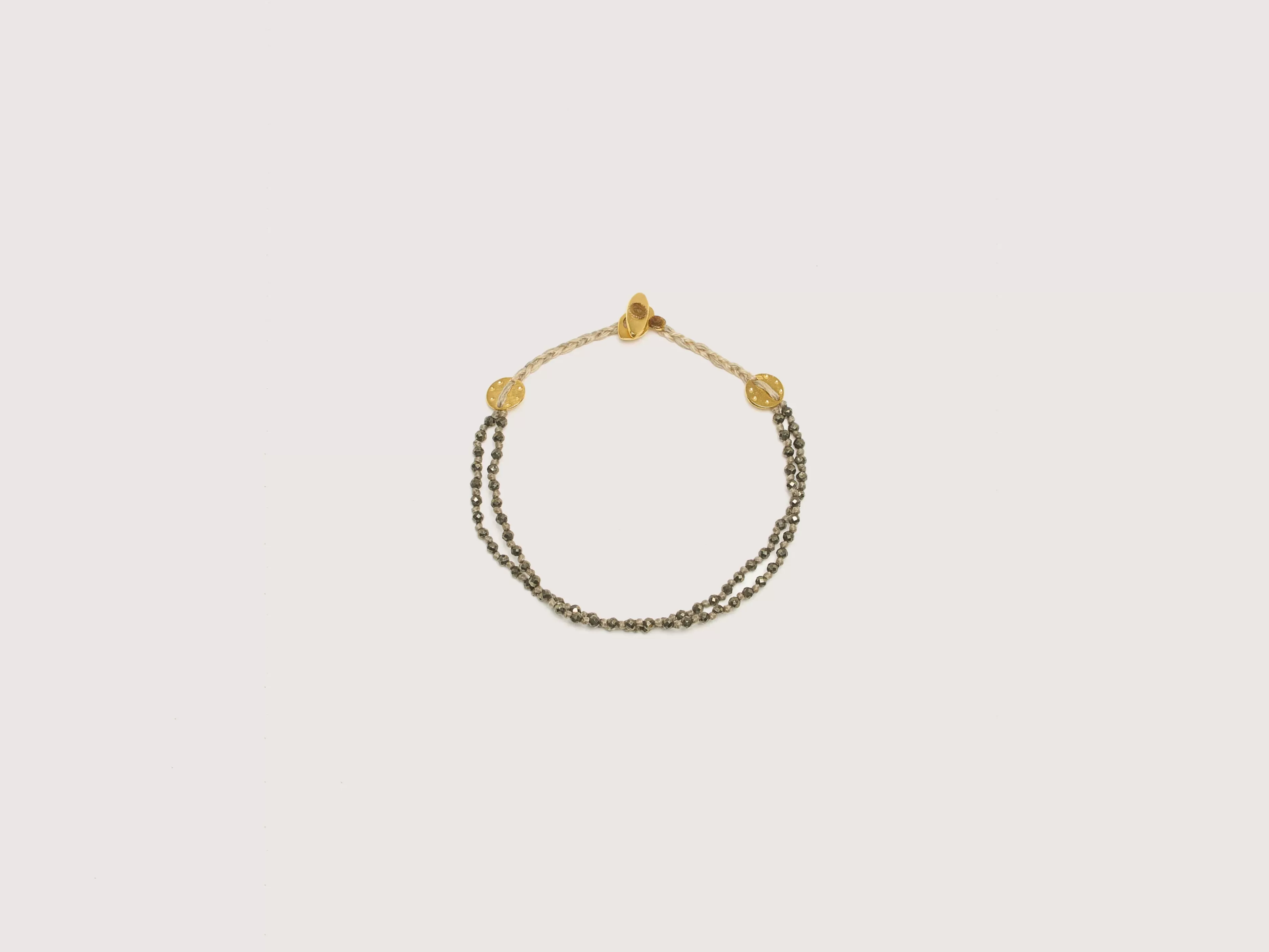 MARY GAITANI Double Strand Pyrite Bracelet-Mary gaitaini Online