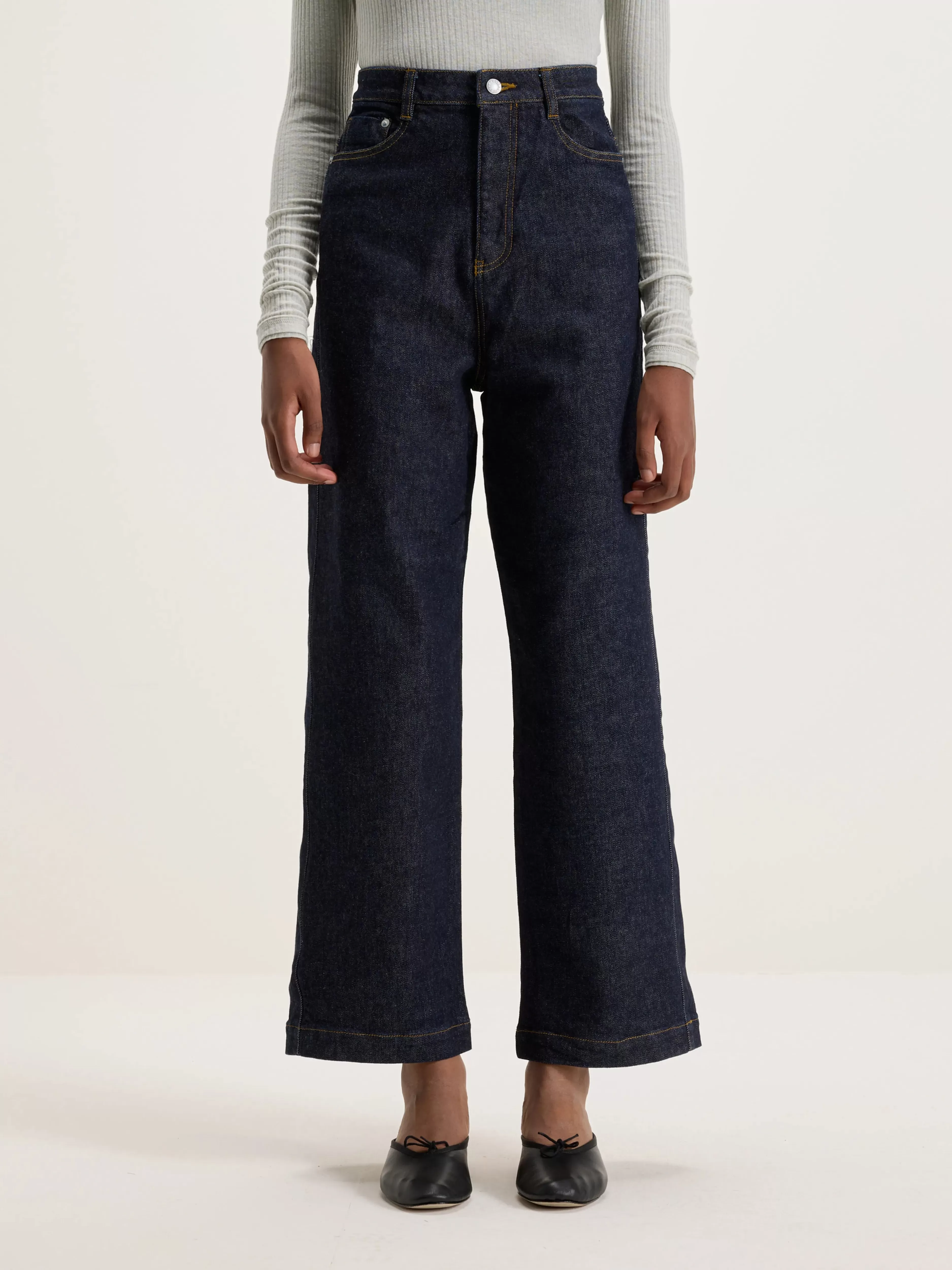 Sophia Japanese Denim Jeans-Nicholson & Nicholson Clearance