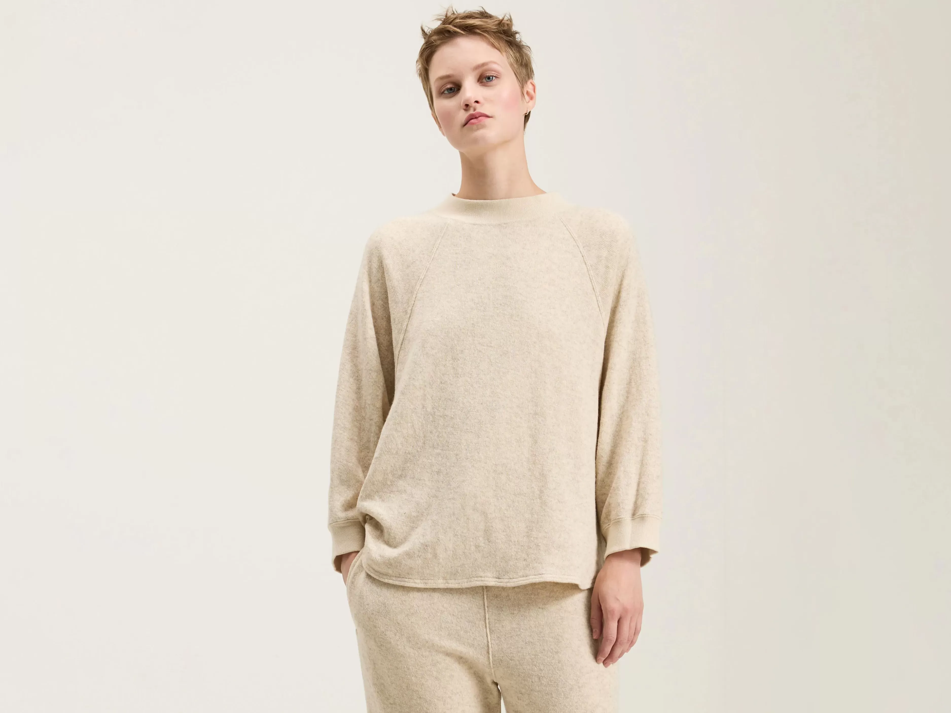 Eco Binding Jersey Smock T-shirt-Sarahwear Clearance