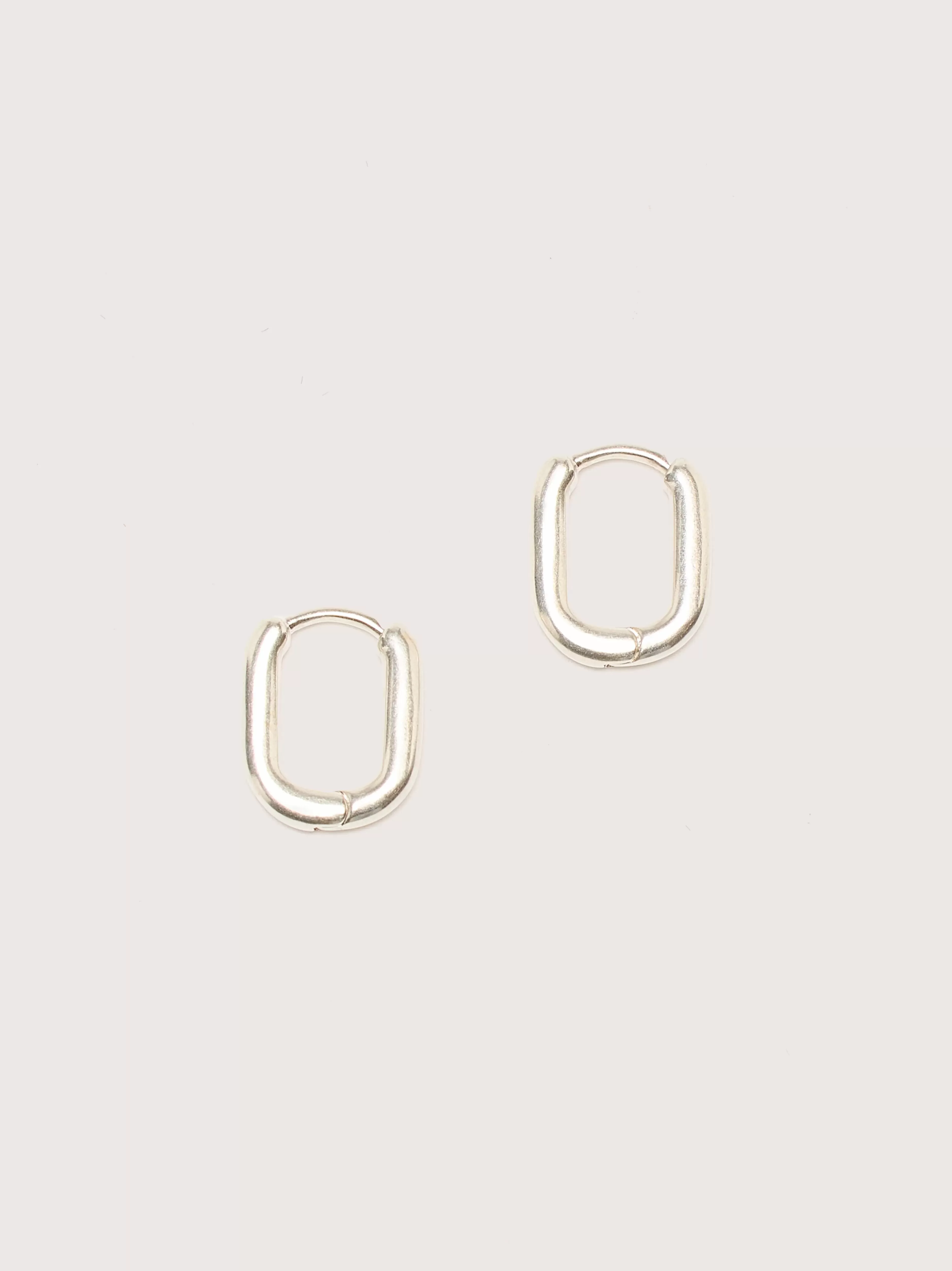 TEN Oblong Silver Oorbellen-Ten jewellery Hot