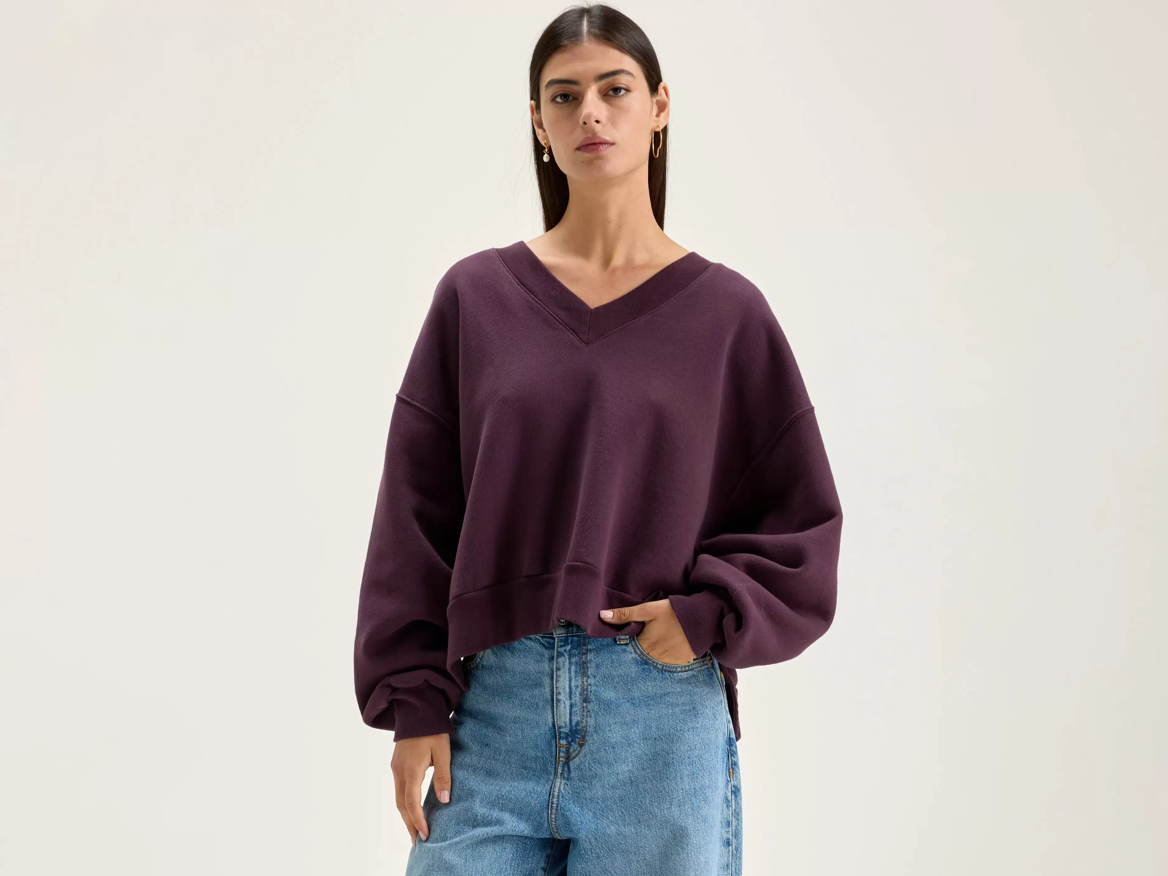 Varola V-hals Sweatshirt-Bellerose Clearance